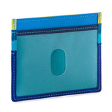 Black Mywalit credit card holder wallet with multiple card slots and soft leather finish.