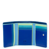 Mywalit small black tri-fold wallet with multiple card slots and compact design for easy organization.