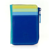 Black Mywalit small zip purse wallet with a compact design and smooth leather finish.
