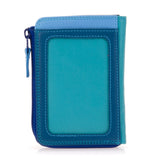 Mywalit small black zip purse wallet with compact design and smooth leather finish.