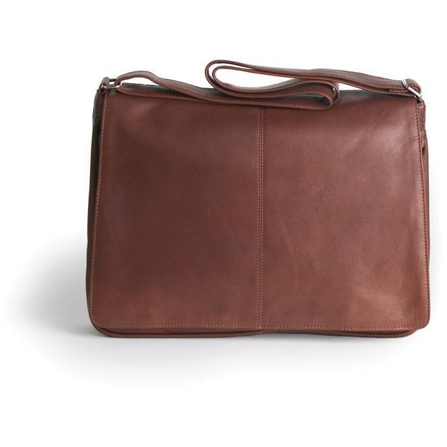 Black Osgoode Marley messenger bag with adjustable strap and multiple compartments for everyday carrying and organization.