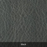 Black Osgoode Marley small leather travel kit toiletry bag with zipper closure and compact design.