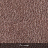 Espresso leather Osgoode Marley small travel kit toiletry bag with zipper closure and compact design for toiletries.