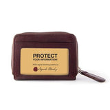 Black Osgoode Marley wallet with multiple card slots and a sleek, compact design, showcasing high-quality leather and craftsmanship.