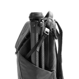 Black Peak Design Everyday Backpack with sleek design, multiple compartments, and ergonomic straps for comfortable carrying.