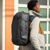 Black Peak Design Travel Backpack 30L with sleek design, multiple compartments, and adjustable straps for versatile travel and everyday use.