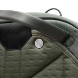 Peak Design Travel Backpack 45L with multiple compartments, padded shoulder straps, and sleek black exterior.
