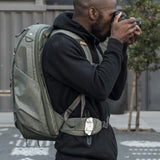 Peak Design Travel Backpack 45L with multiple compartments, padded straps, and durable fabric, ideal for travel and daily use.