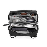 Peak Design Tech Pouch with multiple compartments for organization, shown in a sleek black design.