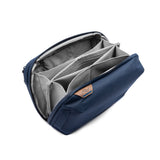 Peak Design Tech Pouch with multiple compartments and zipper closure, designed for organizing tech accessories.