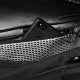 Black Peak Design Travel Duffel 35L bag with sturdy handles and zippered compartments, designed for versatile travel storage.