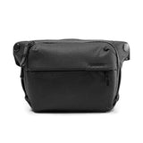 Black Peak Design Everyday Sling bag with adjustable strap and compact design, ideal for carrying essentials comfortably.