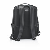 Porsche Design Roadster Backpack M in black with multiple compartments and adjustable straps, designed for stylish daily use.