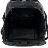 Porsche Design Roadster Backpack M in black with multiple compartments, adjustable straps, and sleek modern design.