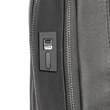Porsche Design Roadster Backpack M in black with multiple compartments and adjustable straps, designed for stylish everyday use.