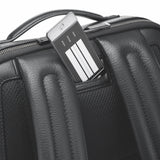 Porsche Design Roadster Backpack XS in black with sleek design, multiple compartments, and adjustable straps.