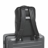 Porsche Design Roadster Backpack XS in black with multiple compartments and adjustable straps, stylish and functional for daily use.