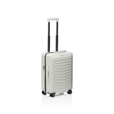 Matte black Porsche Design Roadster 21-inch spinner carry-on luggage with sleek, modern travel design and durable construction.