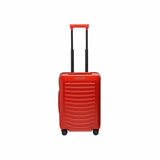 Matte black Porsche Design Roadster 21-inch spinner carry-on luggage with four wheels and sleek modern design.