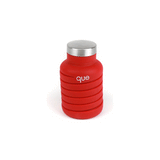 Que Bottle accessory by Que, shown in a dynamic animated image, highlighting its sleek design and functional features.