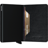Secrid Slimwallet in black with a sleek design, featuring card slots and a compact, minimalist style for everyday use.