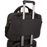 Thule Crossover 2 laptop bag for 15.6-inch laptops, black briefcase with padded compartments and carrying handles.
