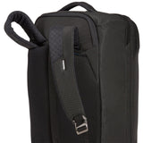 Thule Crossover 2 convertible carry-on luggage with hard shell, wheels, and handle for easy travel.