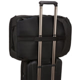 Thule Crossover 2 convertible carry-on luggage with multiple compartments and durable hard-shell exterior.