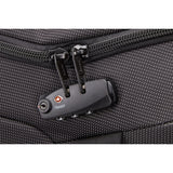 Thule Crossover 2 Wheeled Duffel 30-inch luggage with durable black fabric, front zipper pocket, and reinforced handle.