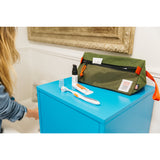 Topo Designs Dopp Kit toiletry bag with zipper closure, compact travel organizer, and durable fabric for toiletries.