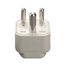 Voltage Valet grounded adaptor plug for India and Middle East, compatible with various electronic devices.
