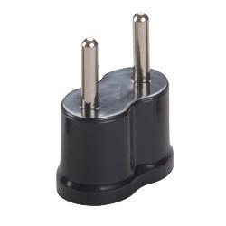 Voltage Valet non-grounded adaptor plug PBC-1 Type B for Continental Europe, compact travel power adapter with prong connector.