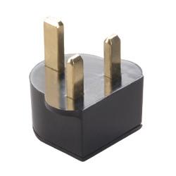 Voltage Valet Non-Grounded Adaptor Plug PDC-1 Type D for UK, Ireland, and Hong Kong power outlets.
