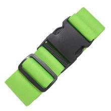 Blue adjustable luggage strap from Voltage Valet, a travel essential for securing and identifying baggage.