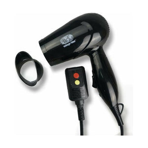 Voltage Valet travel hair dryer with 1000 watt power, compact design, perfect for on-the-go styling and travel essentials.